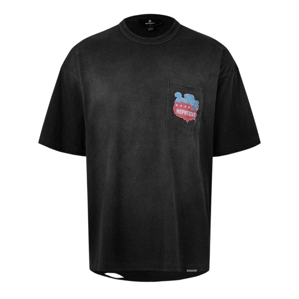 Represent Mens Beach Boys Americas Band Oversized T-Shirt / Black